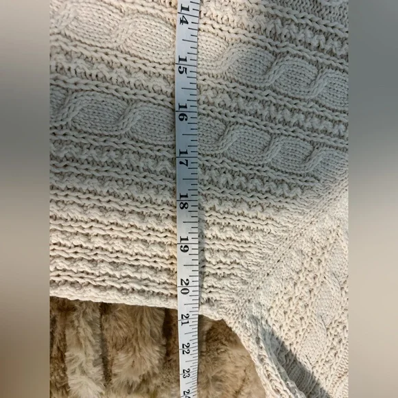 Sezane White Cable Knit Sweater - Picture 5 of 5